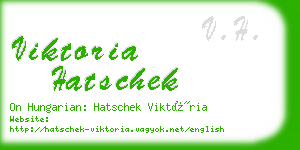 viktoria hatschek business card